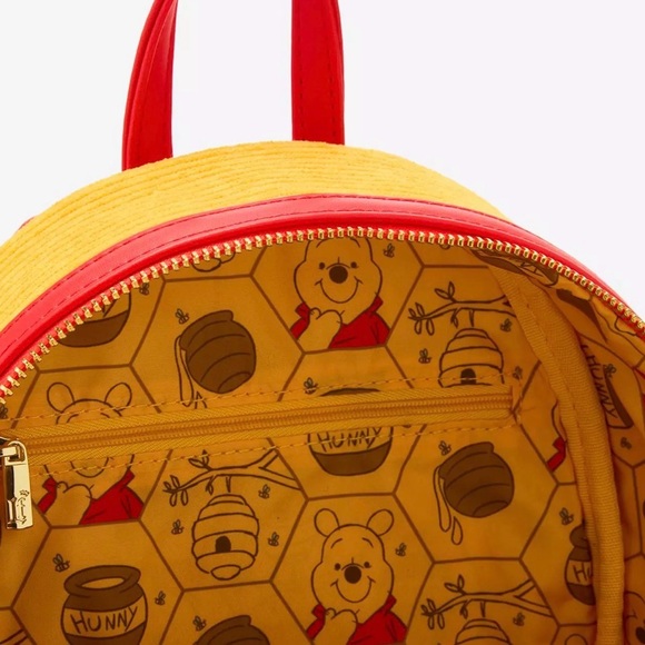 Disney Loungefly Winnie the Pooh mini Backpack, corduroy, NWT - Picture 5 of 6